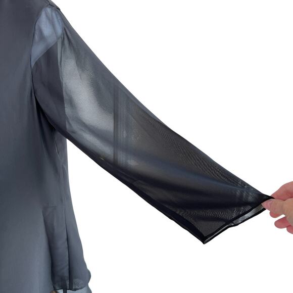 LanTing Bride Womens Chiffon Asymmetric Hem Top SIze 12 Mother of the Bride - Picture 2 of 7